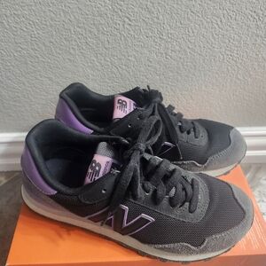 New Balance Women's Black and Purple Sneakers